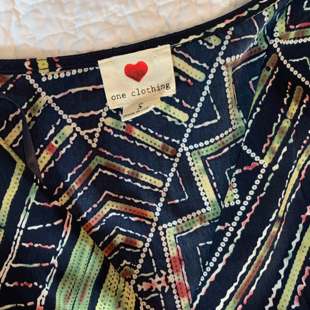 Long sleeve geo pattern romper